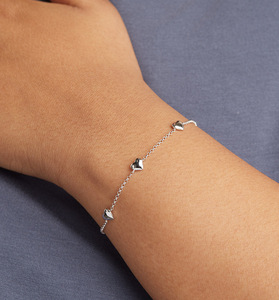 <span class=keywords><strong>Bracciale</strong></span> in <span class=keywords><strong>argento</strong></span> <span class=keywords><strong>925</strong></span> da <span class=keywords><strong>donna</strong></span> <span class=keywords><strong>925</strong></span> in <span class=keywords><strong>argento</strong></span> Sterling cuore 18K placcato oro zircone Versatile braccialetto gioielli all'ingrosso - Product Image 3