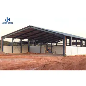 Taller prefabricado económico de China, estructura de acero, almacén de almacenamiento de granja, construcción de metal para la venta