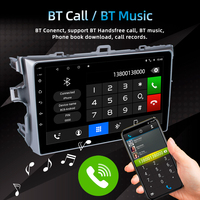 Layar Kapasitif 2 Din 9 Inch Phonelink Android Car Stereo Radio Player untuk Toyota Corolla 2007-2013
