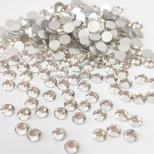 ZK Nail Stone Fuchsia Non Heat Fixe Dos Plat Cristal Verre Lâche Strass pour Vêtements - Product Image 2