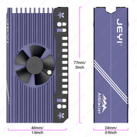 Ventilateur silencieux OEM 2280 NVME NGFF radiateur magnésium alliage d'aluminium PC refroidisseur thermique Silicone Pad M.2 SSD dissipateur thermique en stock