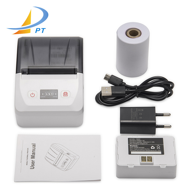 2 Inch Mini Thermal Portable Receipt Printer 58mm BT-581 in Stock