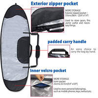 Échantillon gratuit Sac de transport pour planche de surf longue, imperméable, pour le sport, protection premium pour planche de surf, sac de transport, sac à roulettes pour planche de surf