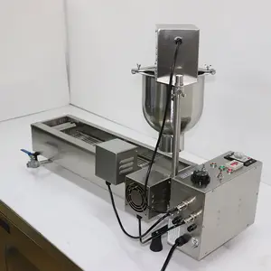 Peralatan Memasak Komersial Mesin Makanan Ringan Baris Tunggal Otomatis Mesin Donat Mini