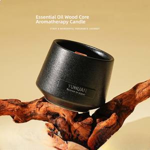 Idea de regalo de San Valentín fragante de gama alta para la decoración del hogar Núcleo de madera Aromaterapia Aceite vegetal Velas de cera de soja - Product Image 2