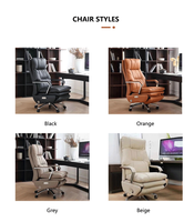 Chaise de bureau ergonomique moderne pour cadre, fonction massage, cuir synthétique PU noir, pivotante, pour visiteur, bureau informatique
