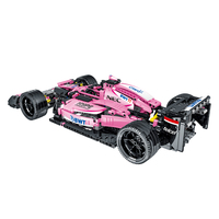 023009 MOC FW41 SF90 C36 R5 VJM10 briques Super sport voiture de Simulation 1:14 modèle voiture jouet bricolage rose F1 blocs de construction voiture à vendre