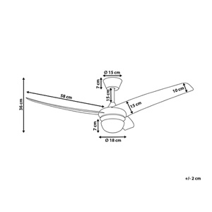 Hiện Đại 6-Tốc Độ LED Quạt Trần Với Điều Khiển Từ Xa 3 Màu Temps Và Hẹn Giờ Để Dễ Dàng Cài Đặt 5 Lưỡi Cho Nhà Phòng Khách Phòng Ngủ - Product Image 2
