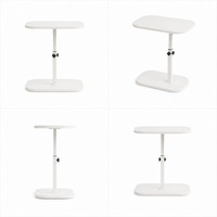 Table élévatrice réglable en gros avec plateau MDF, pliable et mobile, 5 couleurs, structure en acier pour réception, hall d'attente et zone de service
