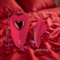 Vibrateur magnétique portable en forme de cœur, télécommande par application, 10 modes de vibration, jouets sexuels pour femmes