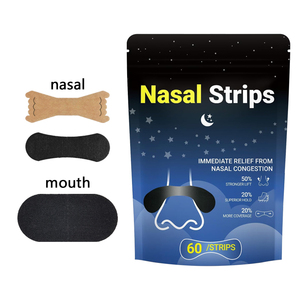 Tiras Nasales Magnéticas Transparentes, Kit de Cinta Nasal y Bucal Hipoalergénica, Ayuda para Dormir Anti-Ronquidos para una Mejor Respiración - Product Image 1