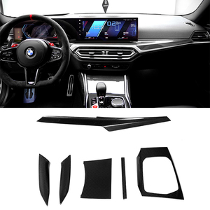 Embellecedor de cubierta de tablero de consola Interior de fibra de carbono seco 6 uds para <span class=keywords><strong>BMW</strong></span> 2 3 4 Series G20 G22 G26 G42 LCI <span class=keywords><strong>420</strong></span> 430i 320 340i <span class=keywords><strong>2023</strong></span> + - Product Image 2