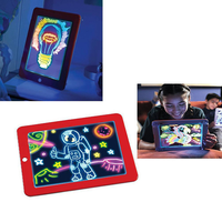 Enfants électronique lueur magique 3D écriture led planche à dessin avec multi flash 3D MAGIC DRAWING BOARD