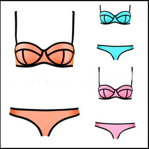 Bikini bandeau <span class=keywords><strong>de</strong></span> haute qualité, nouveau, uni, taille haute, dos nu, sexy, respirant, <span class=keywords><strong>maillot</strong></span> <span class=keywords><strong>de</strong></span> <span class=keywords><strong>bain</strong></span> une pièce, produits en promotion - Product Image 3