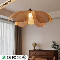 Lustre japonais rétro de style Wabi-sabi en fer suspendu pour chambre à coucher, salle à manger, bar français, comptoir, maison d'hôtes, luminaires suspendus
