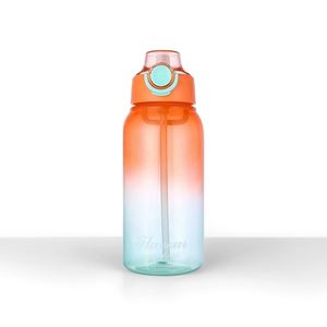 1L 32Oz Innovative Sports Outdoor Fitness Gym Taste the Fruit Flavor Flavored Plastic Water <b>Bottle</b> With <b>Straw</b> - Product Image 3