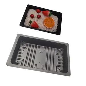 Recyclable degradable plastic fresh frozen tray vacuum formed food PP plate