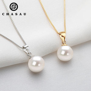 Collane di gioielli di moda <span class=keywords><strong>collana</strong></span> di <span class=keywords><strong>perle</strong></span> reali 9-10mm bianco acqua dolce naturale <span class=keywords><strong>collana</strong></span> pendente di <span class=keywords><strong>perle</strong></span> d'acqua dolce - Product Image 2