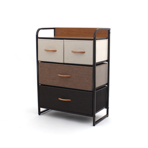 Commode de rangement personnalisée 5L-604 Smart Basics <span class=keywords><strong>à</strong></span> 4 tiroirs en tissu, facile <span class=keywords><strong>à</strong></span> ouvrir, pour chambre <span class=keywords><strong>à</strong></span> coucher - Product Image 6