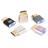 Adaptateur simulateur d'affichage sans écran 4K HDMI, émulateur de tête de clonage virtuelle, adaptateur fantôme sans écran, simulateur de port DP avec télécommande