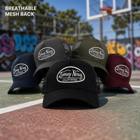 Casquette Trucker à Dos en Maille avec Logo Personnalisé, Visière Courbée, Respirante, 5 Couleurs Assorties, Snapback, Patch Brodé, Sport, Vente en Gros, OEM
