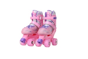 Patins à roulettes réglables pour enfants et adultes, coque en PP, imperméables, durables, roulements ABEC-7, roues en PVC, sangle à boucle et crochet - Product Image 4