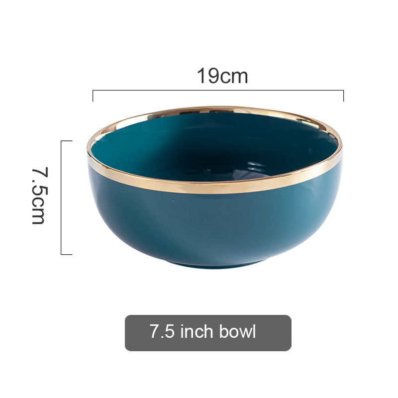 Tazón verde de 7,5 pulgadas