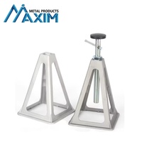 Cales de nivellement en aluminium pour camping-car avec écrous supplémentaires et tapis en caoutchouc amortissants pour caravanes et camping-cars
