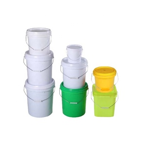 Seau rond en plastique de <span class=keywords><strong>10</strong></span> <span class=keywords><strong>L</strong></span> avec couvercle et poignée, plusieurs couleurs pour fûts, seaux et barils - Product Image 2