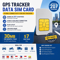 Carte SIM IoT 4G LTE avec GPRS/GSM 30 Mo, valable 1 an pour traceur GPS - Insertion et accès Internet/données inclus