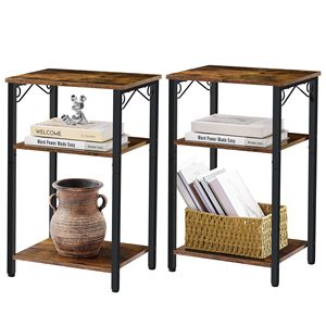 Mesita de noche, mesa auxiliar estrecha, mesa de entrada pequeñ<span class=keywords><strong>a</strong></span> para espacios pequeños, soporte de mesa pequeñ<span class=keywords><strong>a</strong></span>, consola de entrada, pasillo de dormitorio para el hogar - Product Image 3