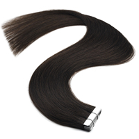 Extensiones de Cabello Adhesivas Ultrafinas K.S WIGS, 100% Cabello Humano Remy Chino, Precortadas, Fáciles de Instalar