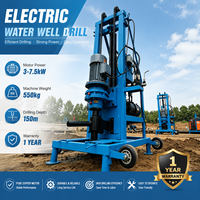 Plateforme de forage de puits d'eau électro-hydraulique portable, profondeur réelle de 200 m |   Garantie d'un an |   Certifié CE Personnalisable