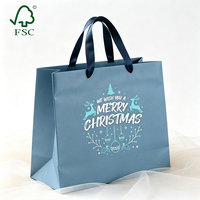 Luxuriöse Geschenktüte aus Premium-Papier mit Bandgriff für Weihnachten und Festtage