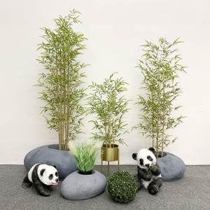 Piso interior Nuevo estilo <span class=keywords><strong>chino</strong></span> Simulación Plantas artificiales Decoraciones en maceta <span class=keywords><strong>Bambú</strong></span> - Product Image 1