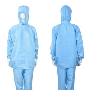 Vêtements de travail antistatiques bleus et blancs, combinaison antistatique, capuche, vêtements sans poussière, vêtements ESD, vêtements antistatiques - Product Image 5