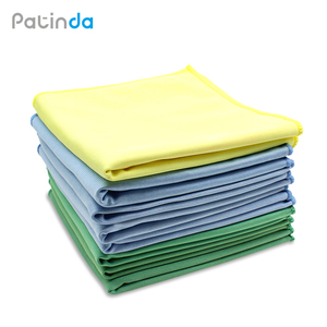 Serviette de nettoyage de voiture en microfibres serviette de séchage verre tableau de bord essuyage et polissage utilisation pour cuisine nettoyage séchage - Product Image 4