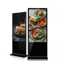 Kiosque 4k Intérieur Tactile LCD Lecteur de Publicité Machine Plancher Debout LCD Signal Numérique Écran Affichage Écran Totem Écran