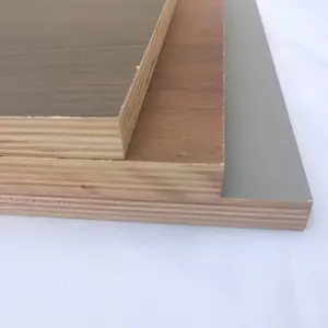Affordable 18mm Moisture-proof Melamine 18mm Birch Prefinished Chinese Ash Veneer Plywood For Furniture Decoration Cabinet