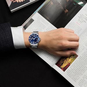 Reloj de Pulsera de Cuarzo con Logotipo Personalizado para Hombre, Reloj Deportivo de Moda con Correa de Acero Inoxidable, Relojes de Lujo para Hombre, Resistentes al Agua - Product Image 3