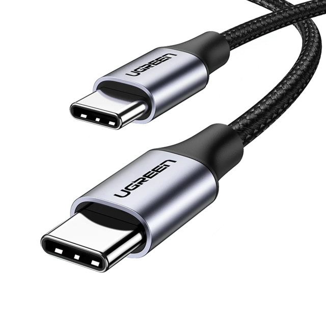UGREEN US316 USB-C to USB-C Cable PD100W 5A E-Marker Chip Nylon Braided 480Mbps Data Transfer for MacBook iPad Laptop