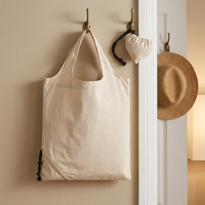 Sac de courses en toile premium, grand format, réutilisable, pliable, avec poches, pour épicerie, promotionnel, lavable, style tendance - Product Image 1