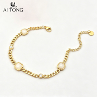 Bracelets de mode en acier inoxydable plaqué or 18 carats PVD avec zircon, papillon, cœur, trèfle à quatre feuilles, chaîne multicouche, bijoux pour femmes, cadeau