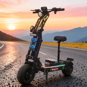 Geofought USA Envío Gratuito G14 Scooter Eléctrico de Doble Motor 72V con NFC, Batería de 35ah, Alcance de 100km, Suspensión Completa, Scooter Eléctrico para Adultos - Product Image 1