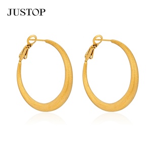 Aros de moda OEM/OEM, impermeables, de acero inoxidable, chapados en oro, hipoalergénicos, proveedor de joyería de moda, aretes de aro de oro de 18k - Product Image 4