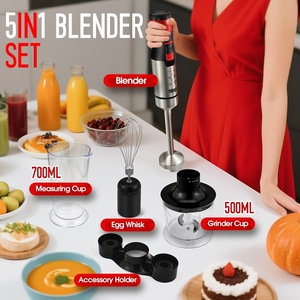Mixeur plongeant électrique multifonction 4 en 1 DSP pour aliments pour bébés, presse-agrumes, hachoir à viande avec fouet et hachoir - Product Image 4