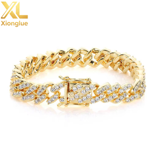 Hop 9mm Single Row Zircon Claw Setting Cuban Bracelet Personality Couple Accessories Unisex Tanjing Fashion Lijing - Product Image 6