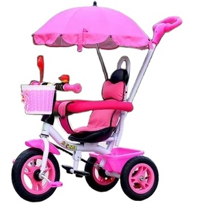 Sepeda Roda Tiga Anak Baru untuk Usia 1-5 Tahun dengan Roda Udara Tiup, Sepeda Dorong Bayi, Sepeda Roda Tiga Anak - Product Image 5
