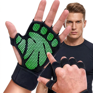 Gants de musculation confortables en coton, polyester et latex avec support de poignet, design flexible, respirants et durables - Product Image 1