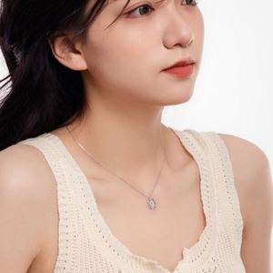 Dylam Rhodium 14K Gold Plated Dainty CZ Alphabet 26 A-Z Letter <b>Necklace</b>, Personalized Name <b>Initial</b> <b>Necklace</b> for Women Female - Product Image 5